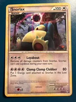 Pokemon TCG Snorlax Call of Legends 33/95 Regular Rare Card - Image 1