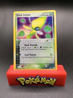 Pokemon TCG Dark Celebi Holo Rare Card #4/101 Hidden Legends Series LP - Image 1