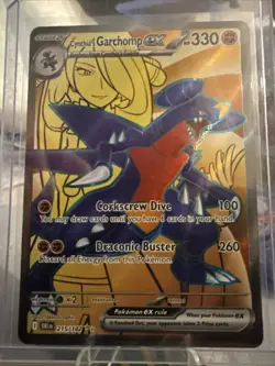 Pokemon TCG Cynthia's Garchomp EX 215/182 Destined Rivals Ultra Rare Mint Card - Image 2
