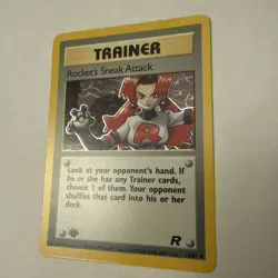 Pokemon TCG Cards 1st Edition Rocket's Sneak Attack 16/82 Holo Rare - Image 2