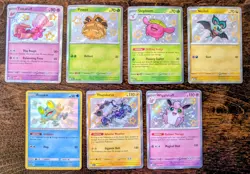 Baby Shiny Lot - Pokemon Paldean Fates - 7 Shiny Rare Cards NM - Image 1