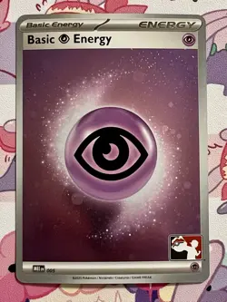 Psychic Holo Energy Prize Pack Series Promo Series 8 Pokemon Card NM/LP - Image 2