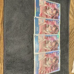 One Piece Nami OP11-054 SR A Fist of Divine Speed Foil 4 cards - Image 1