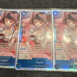 One Piece Nami OP11-054 SR A Fist of Divine Speed Foil 4 cards - Image 3