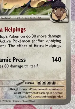 Hop's Snorlax 117/159 Non-Holo Play! Pokemon Prize Pack Series 8 Pokemon Card NM - Image 5