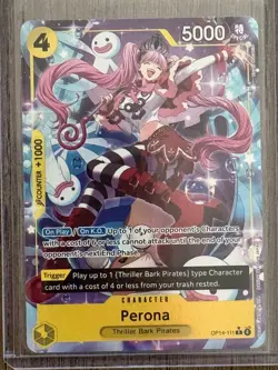 PERONA (ALT ART) OP14-111 ONE PIECE CARD - THE AZURE SEA'S SEVEN 2026 - Image 1