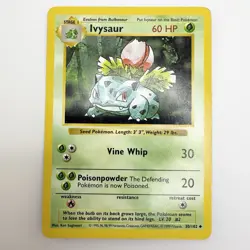 Pokemon TCG English Ivysaur Shadowless Card 30/102 Base Set - LP - Image 1