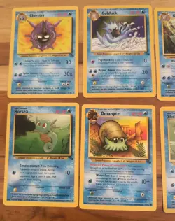 Vintage Pokemon Fossil Set Lot (10 Cards) - WOTC 1999 Water Types - Cloyster,... - Image 2