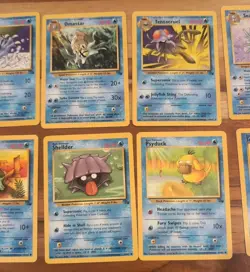 Vintage Pokemon Fossil Set Lot (10 Cards) - WOTC 1999 Water Types - Cloyster,... - Image 4