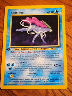 Pokemon 1st Edition Neo Revelation Suicune rare card, PSA 10 - Image 4