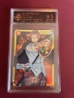 Shanks (SEC) - One Piece Card Japanese (RPA 9,5) Gem Mint (2022) OP01-120 - Image 2