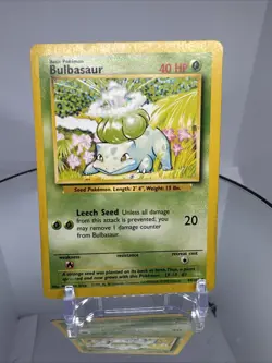 1999 Bulbasaur 44/102 Base Set Pokemon Card Vintage WOTC Original TCG - Image 2