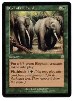 Call Of The Herd -- MTG (HP Quality) - Odyssey - See scans! - Image 1