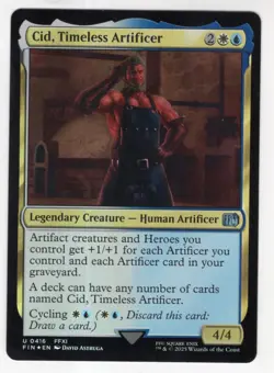 MTG Final Fantasy Foil Uncommon #0416 Cid Timeless Artificer - Image 1