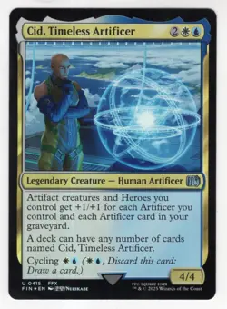 MTG Final Fantasy Foil Uncommon #0415 Cid Timeless Artificer - Image 1