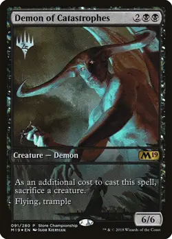 Demon of Catastrophes-Core Set 2019 Promos-Foil-91-MP - Image 1