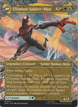 Miles Morales 211 MTG Marvel's Spider-Man Mythic Borderless NM - Image 2