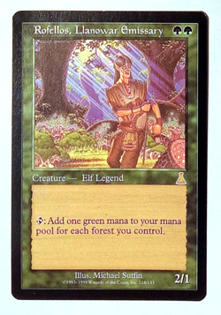MTG Rofellos, Llanowar Emissary #118 | Urza's Destiny | NM | Magic:The Gathering - Image 1