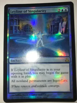Leyline of Singularity FOIL Guildpact Blue Rare MTG LP/NM - Image 1