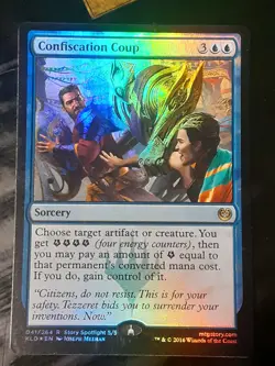 Confiscation Coup FOIL , Kaladesh , LP , MTG, FREE SHIPPING - Image 1