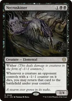 x1 Necroskitter R MTG Commander: Lorwyn Eclipsed M/NM, English - Image 1