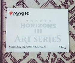 MTG Herigast, Erupting Nullkite Art Series Gold Stamp Modern Horizons 3 MH3 NM - Image 2