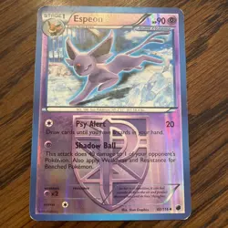 Espeon Reverse Holo Plasma Freeze 48/116 B&W Pokemon TCG Card LP/MP - Image 1
