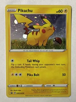 Pikachu SWSH039 Cosmos Holo Pokemon TCG Black Star Promo Ungraded - Image 1