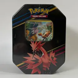 Pokemon TCG Crown Zenith Galarian Zapdos Legendary Bird Tin | New/Sealed - Image 1