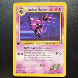 Sabrina's Haunter 058/132 Uncommon - Gym Heroes - 1st Edition - Pokemon WOTC - Image 1
