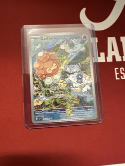 Pokemon Castform Sunny Form Illustration Rare 195/191 Sv08 Holo HP70 - Image 1