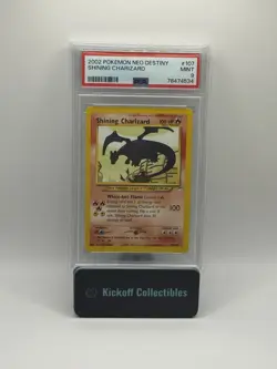 Pokemon Shining Charizard Neo Destiny Unlimited Holo Secret Rare #107 PSA 9 Mint - Image 1