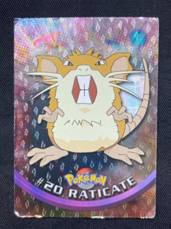 Raticate #20 TOPPS TV Pokemon Animation Black label Holo (HP) - Image 1