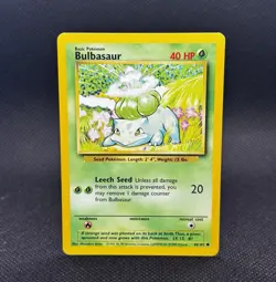 Bulbasaur 44/102 Base Set Regular Unlimited Common 1999 WoTC Pokemon TCG - Image 1