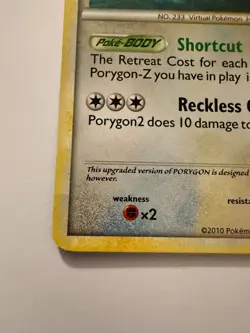 Pokemon TCG Porygon2 Holo Black Star Promo HGSS23 2010 - Image 5