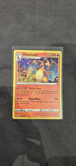 Pokemon Cracked Ice Charizard 025/185 Vivid Voltage Pack Fresh Mint - Image 1