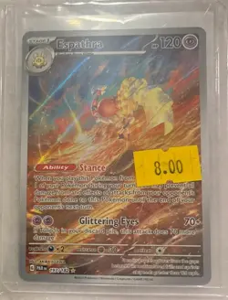 Pokemon TCG - ESPATHRA - Illustration Rare SV04: Paradox Rift 197/182 NM - Image 1