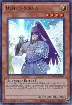 Denko Sekka Yu-Gi-Oh! NECH-EN041 1st Ultra Rare - Image 1