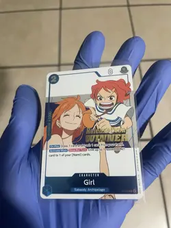 One Piece Girl OP14 Release Event Foil Winner Card P-096 Psa Ready - Image 2