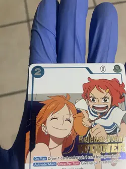 One Piece Girl OP14 Release Event Foil Winner Card P-096 Psa Ready - Image 5