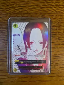 You’ll Frighten Me. Alt Art Op14-118 The Azure Sea’ Seven ONE PIECE Card Game - Image 1