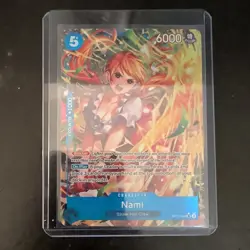 Nami Alt Art Super Rare - A Fist Of Divine Speed #OP11-054 SR One Piece TCG - Image 1
