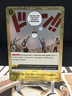 You re the One Who Should Disappear R OP06-115 Foil One Piece English NM - Image 1