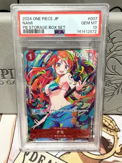 Nami One Piece 2024 PB Storage Box Set Japanese ST01-007 C PSA 10 - Image 1