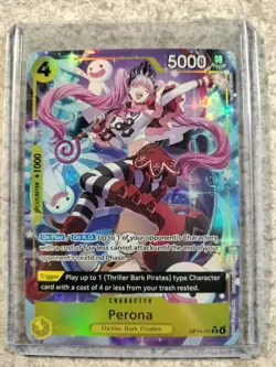 ONE PIECE THE AZURE SEA'S SEVEN ALT ART PERONA ALTERNATE ART OP R OP14-111 - Image 1