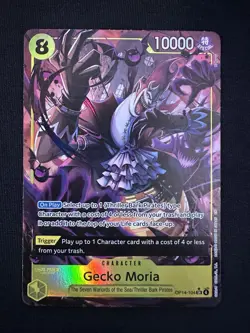 One Piece TCG Gecko Moria OP14-104 (Alternate Art) The Azure Sea's Seven (OP14) - Image 1