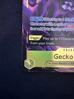 One Piece TCG Gecko Moria OP14-104 (Alternate Art) The Azure Sea's Seven (OP14) - Image 4