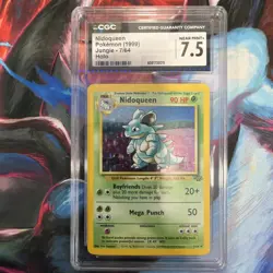 CGC 7.5 Near Mint+ Nidoqueen 1999 Jungle 7/64 Holo Pokemon Card Vintage - Image 1