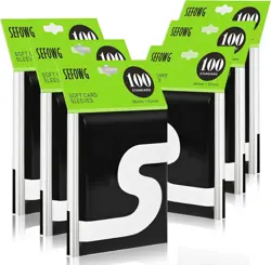 600 Counts Card Sleeves, Penny Clear Sleeves for Trading 600 PCS, - Image 1