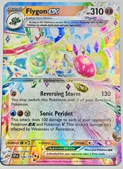 106/191 FLYGON EX DOUBLE RARE SURGING SPARKS POKEMON CARD - Image 1